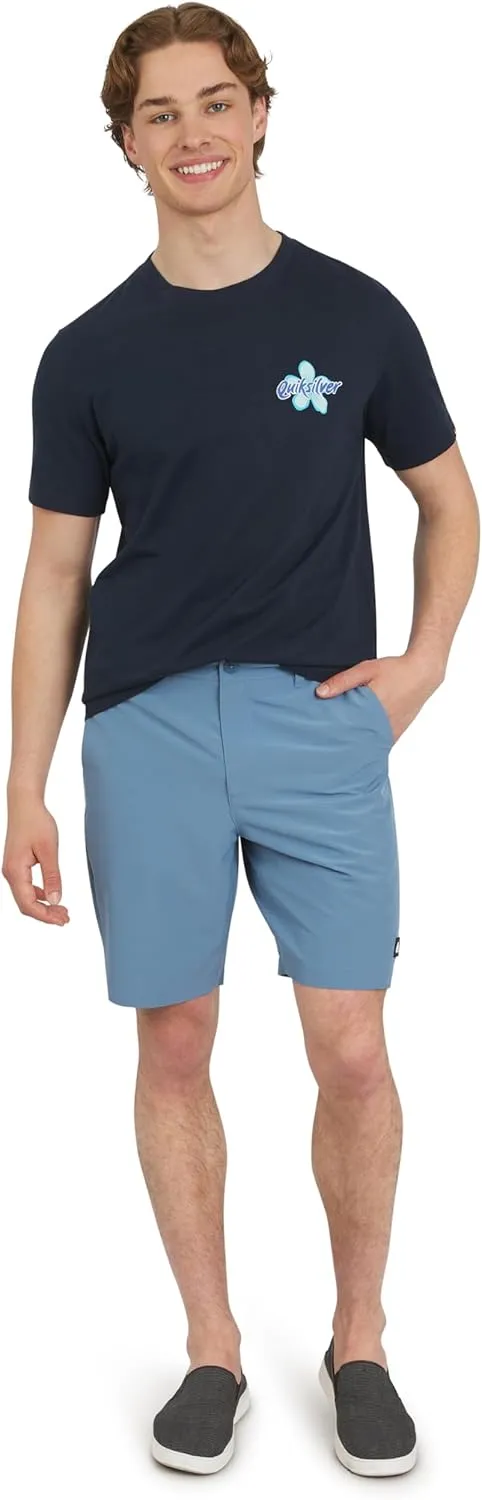 Quiksilver Men's Regular Fit Fixed Waist Water Friendly Active Hybrid Shorts