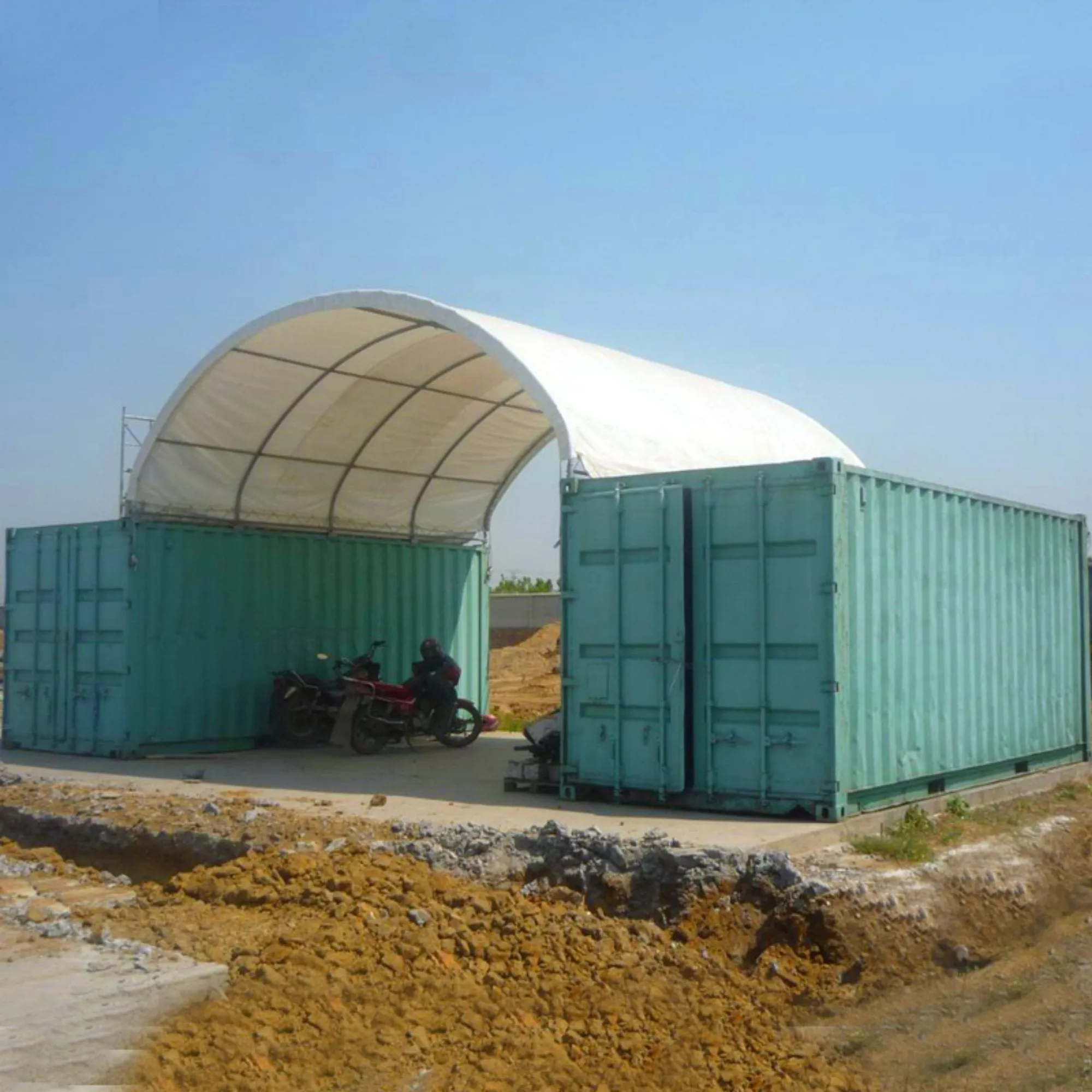Shipping Container Canopy Shelter 20'x20'