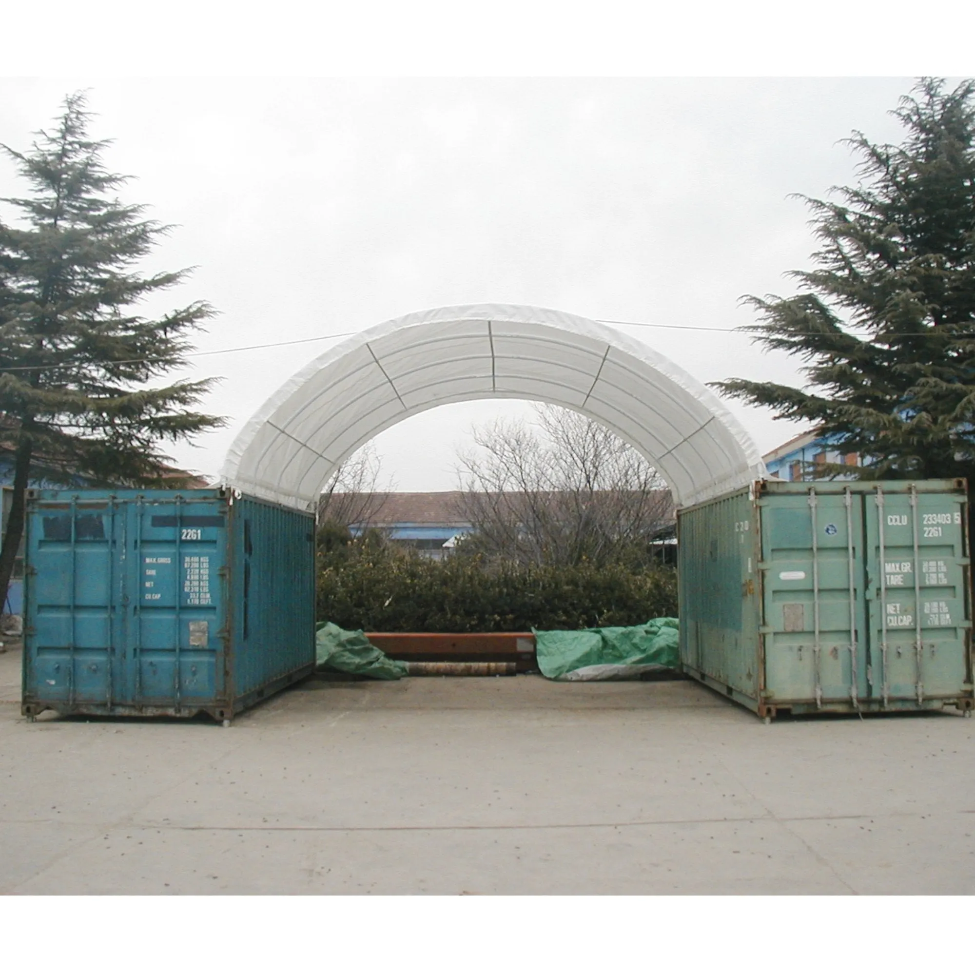 Shipping Container Canopy Shelter 20'x20'