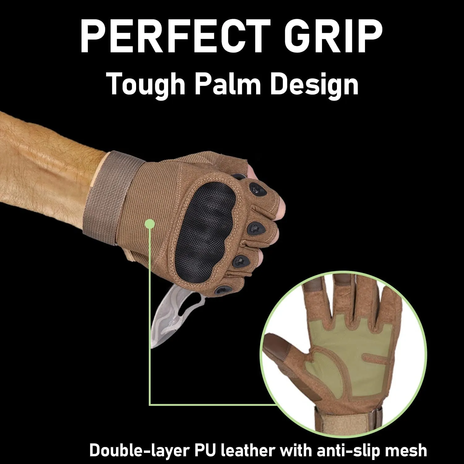 Sutekus Tactical Gloves Hard Knuckle Gloves with Touchscreen Fingers Hand Gear for Hiking, Camping, Hunting, Combat, Shooting, Cycling, Motorcycle