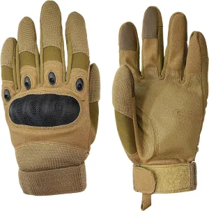 Sutekus Tactical Gloves Hard Knuckle Gloves with Touchscreen Fingers Hand Gear for Hiking, Camping, Hunting, Combat, Shooting, Cycling, Motorcycle