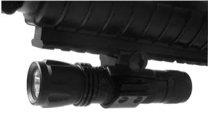 Tactical Flashlight 3W LED with Weaver Ring