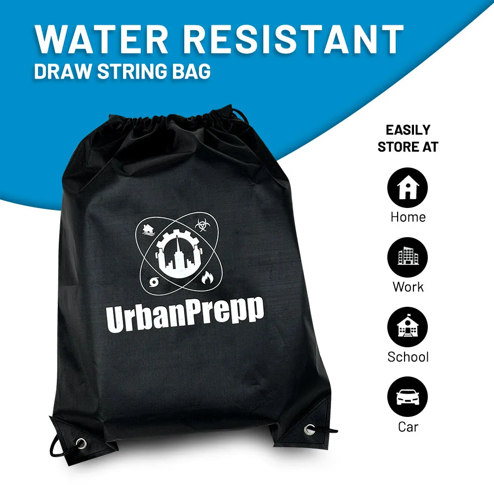 UrbanPrepp 72 Hour Survival Box - 1 Person Emergency Food, Water, Thermal Blanket, Emergency Rations for Floods, Blackout, Earthquake, Car, Work, School