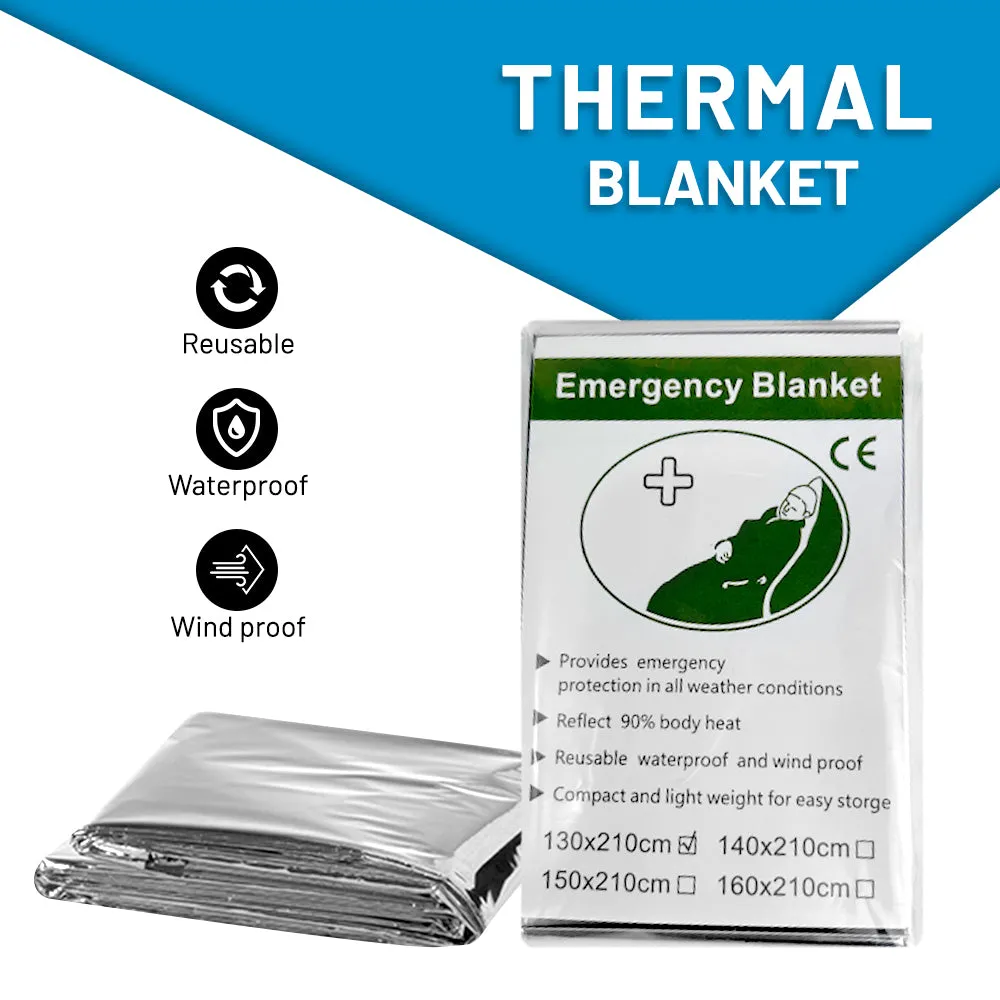UrbanPrepp 72 Hour Survival Box - 1 Person Emergency Food, Water, Thermal Blanket, Emergency Rations for Floods, Blackout, Earthquake, Car, Work, School