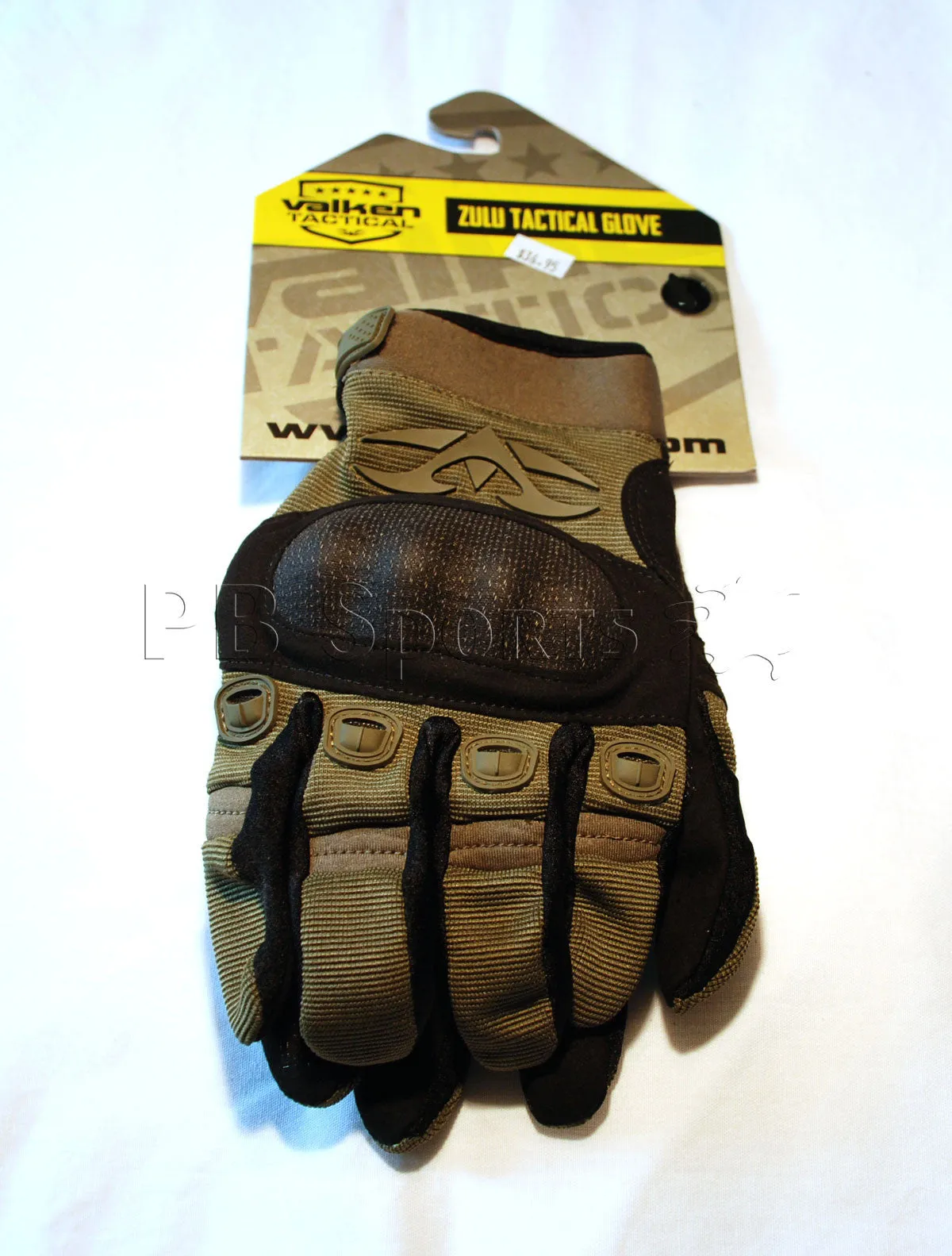 Valken Zulu Full Finger Gloves - Olive - XL